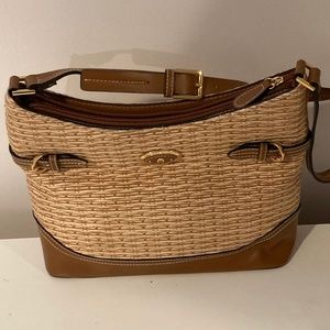 Etienne Aigner Straw Shoulder Bag